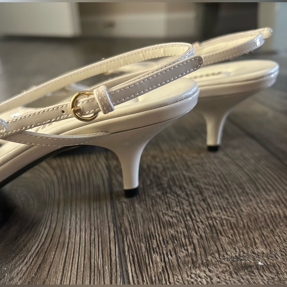 Miu Miu kitten heel slingback pumps - Picture 10 of 10